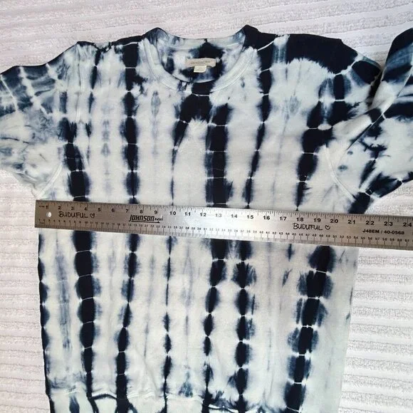 Outerknown Women Small Remote Surf Break T-Shirt Long Sleeve Tie Dye Blue Casual - Picture 7 of 9